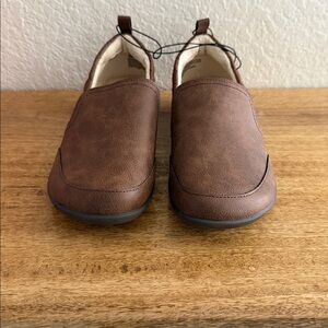 J Sport Lisa Women’s Brown Fur lined Travel Comfort Loafers